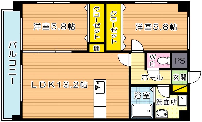 アクシオ足立 209号室 間取り