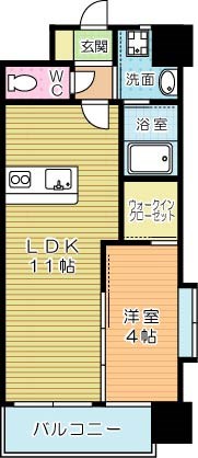 ONE PROJECT 三萩野（ワンプロジェクト三萩野） 206号室 間取り