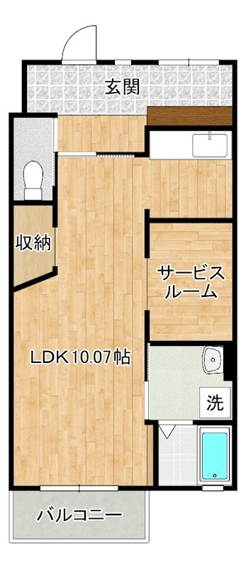ＲＩＯ　ＣＥＲＥＺＯ(リオセレッソ) 203号室 間取り