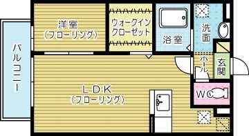 カノン 202号室 間取り