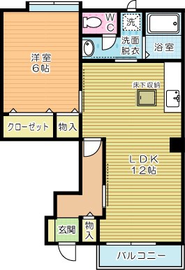 エスポワール新町 103号室 間取り