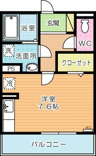 トレス城野館 302号室 間取り
