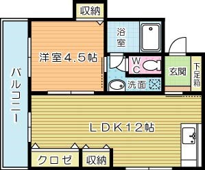 小林ビル  503号室 間取り