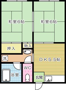 メゾン植田 202号室 間取り