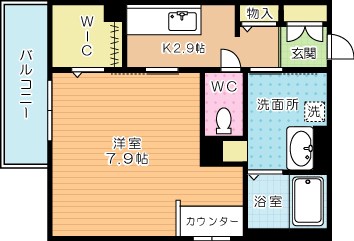 Grand Sunny（グランドサニー） 201号室 間取り