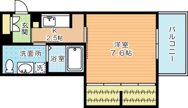 Grand Sunny（グランドサニー） 206号室 間取り