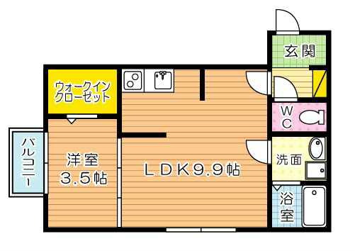 Dーroom熊本 103号室 間取り