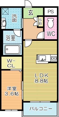 プレステージ熊谷 306号室 間取り