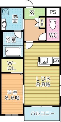 プレステージ熊谷 間取り図