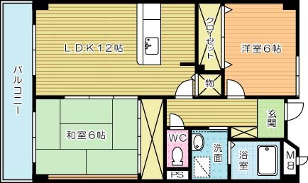 メゾンドプラム嵐山 503号室 間取り