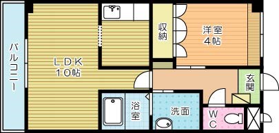 セブンヒルズ 202号室 間取り