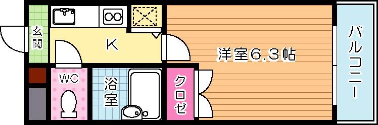 ライオンズマンション小倉駅南第２ 1004号室 間取り