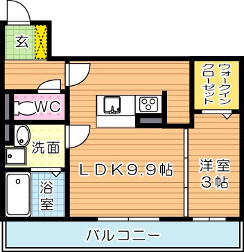 ヴィアンジュ黒崎 間取り図