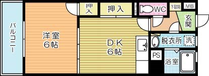 有田ビル   201号室 間取り