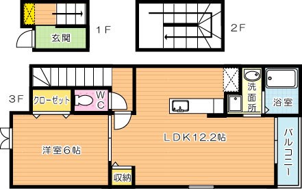 ポルタコスタⅡ B棟 306号室 間取り