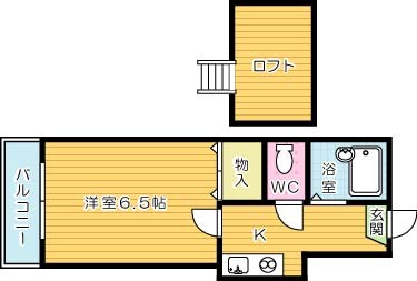 NERV東城野(ネルフ東城野) 間取り図