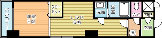 Ｈａｍｉｅｌ真鶴 403号室 間取り