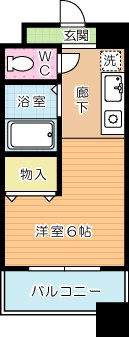 オリエンタル小倉南壱番館 304号室 間取り