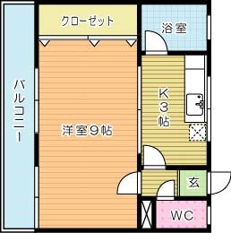 ガーネットホーム 204号室 間取り