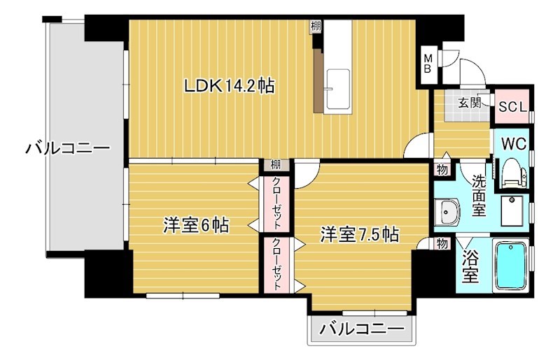 Ｆｅｌｔ１２７(フェルト127) 間取り図