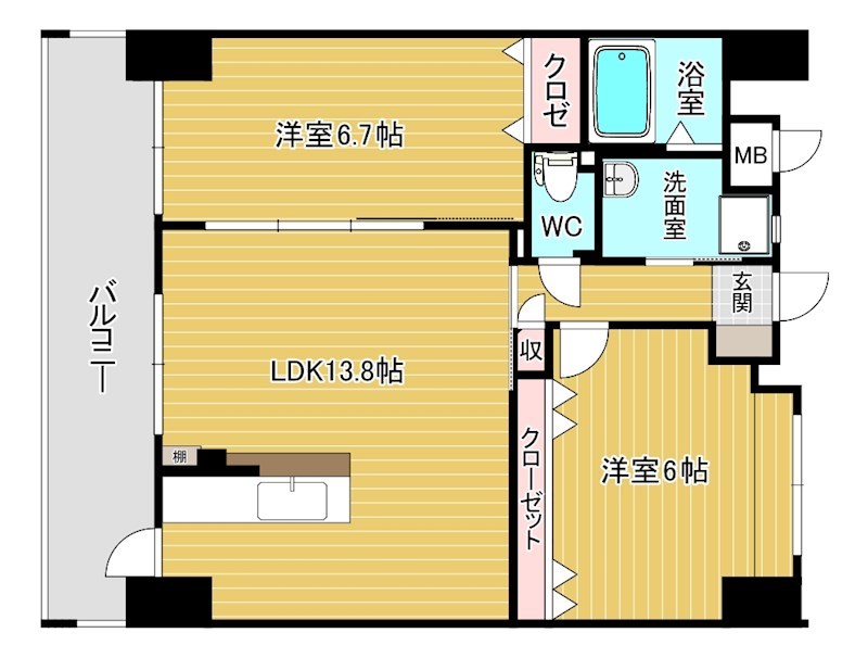 Ｆｅｌｔ１２７(フェルト127) 間取り図