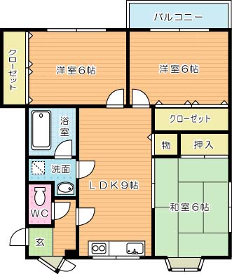 エミナースⅡ 202号室 間取り