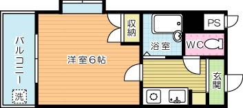 リファレンス小倉北 606号室 間取り