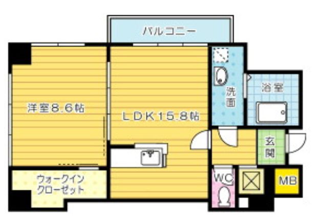 ＳＱＵＡＲＥ１５２（スクエア１５２） 402号室 間取り