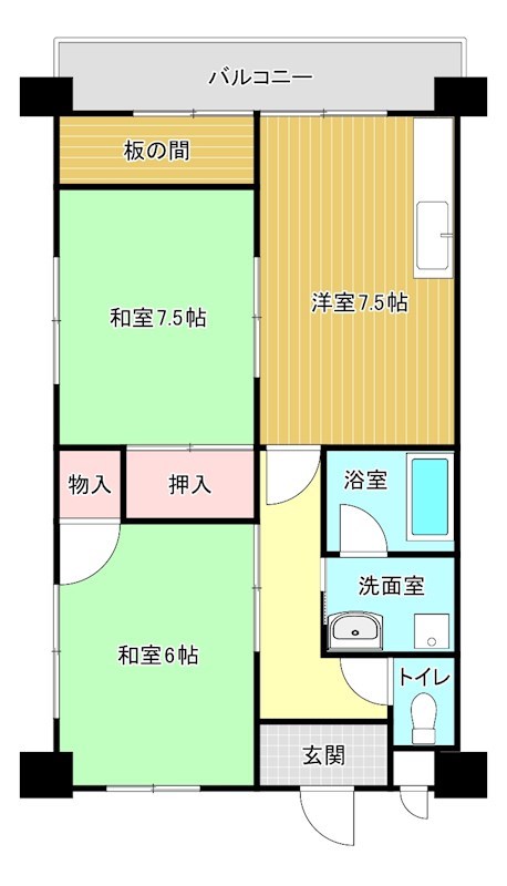 第１共立ビル 501号室 間取り