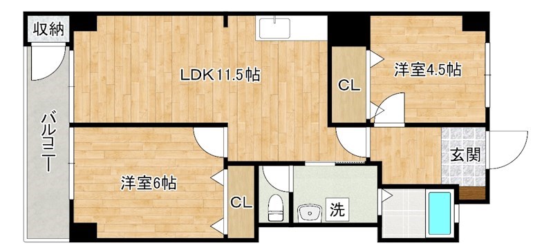 第５共立ビル 707号室 間取り