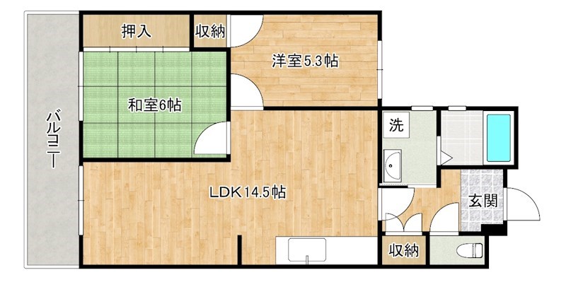 第１７共立ビル 1302号室 間取り