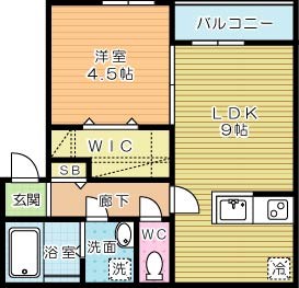 ＬａＬｕｃｅ黒住(ラルーチェ黒住)  201号室 間取り