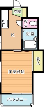 シャトレ熊本 401号室 間取り