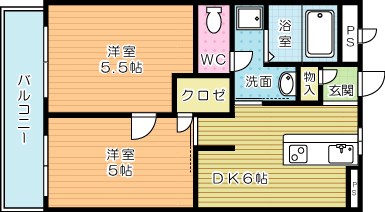 クローバージャパンビル 502号室 間取り