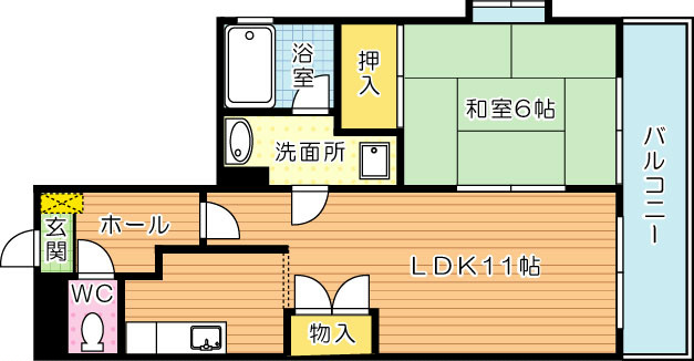 クレベール皇后崎 間取り図