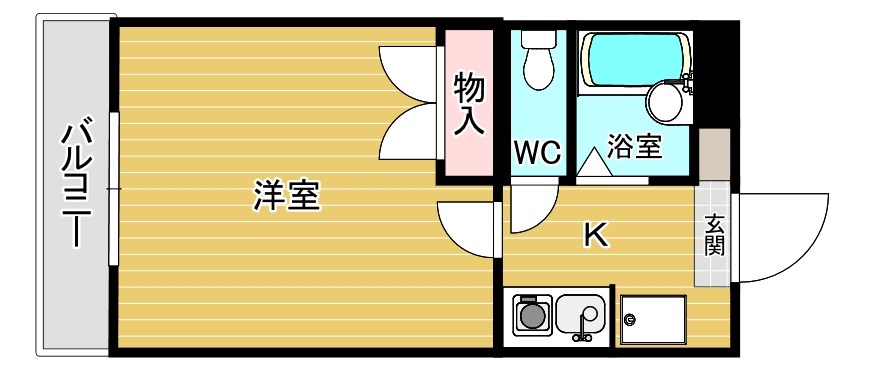 守恒ガーデンヒルズ  103号室 間取り
