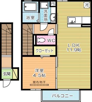 ザ・スタンドロック 202号室 間取り