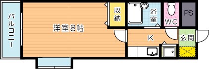 Ｂｅｒｇａｍｏｔｔｏ吉野町(ベルガモット吉野) 910号室 間取り