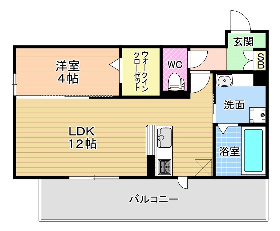 アヴニール藤松 303号室 間取り