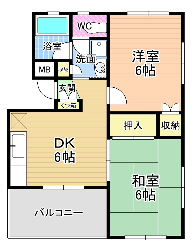 メゾンドルーブル 305号室 間取り