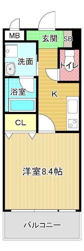 ＫＩＲＡＹＡＥＳＵ（キラヤエス） 403号室 間取り