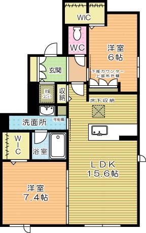 ShaMaison Ritz（シャーメゾンリッツ） 102号室 間取り