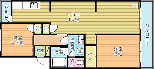 プレジデントタカヤ 303号室 間取り