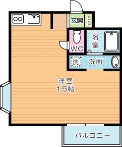 エルザビル馬借47 308号室 間取り