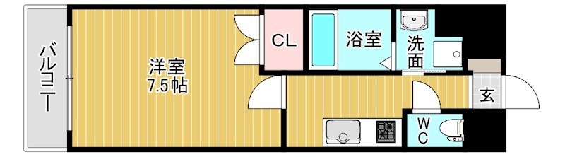 リファレンス小倉駅前 405号室 間取り