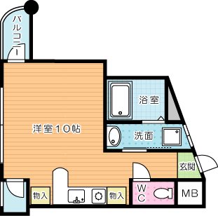 ボナール久 201号室 間取り