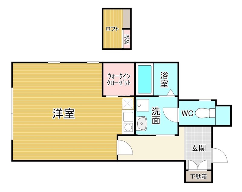 ウエルネス緑ヶ丘 206号室 間取り