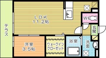 カノン 103号室 間取り