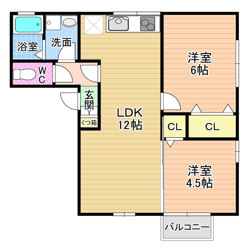 菜摘館 103号室 間取り