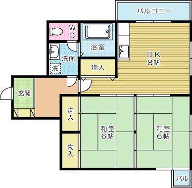 霧ヶ丘芙陽グランドマンション  302号室 間取り